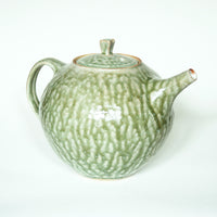 Teapot — Ash Glaze Green